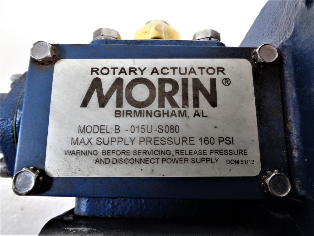 KF 1" 150# WCB 2-Piece WCB Ball Valve, Raised Face, w/ Morin Actuator